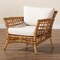 Bali & Pari Babette Modern Bohemian Natural Brown Rattan Arm Chair 239-13481-ZORO - alternate 3